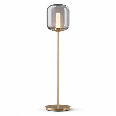 Teduh Kaca Lampu Lantai LED
