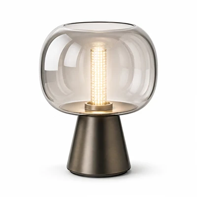 Teduh Kaca Lampu Meja LED